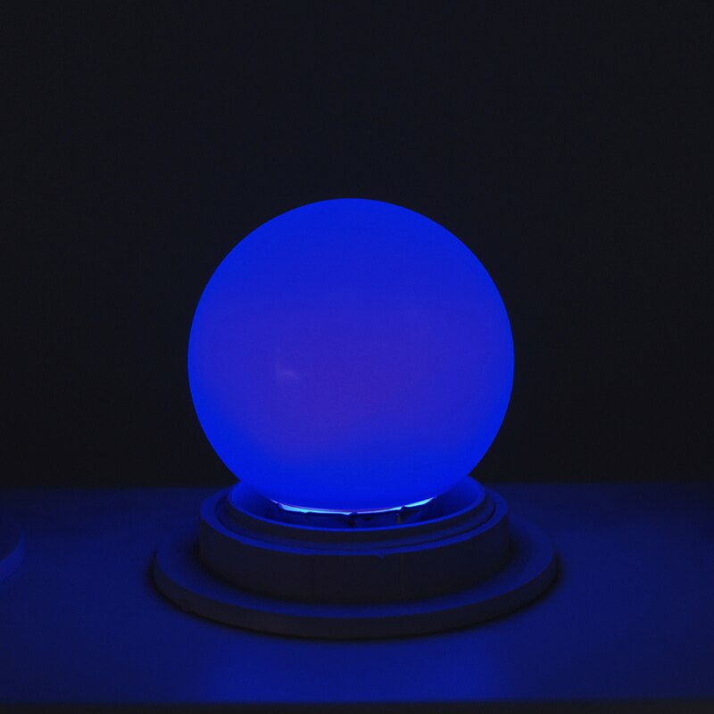 E27 Led Bulbs - E27 1w Pe Frosted Led Globe Colorful White/Red/Green/Blue/Ylellow Lamp 220v -1PCs