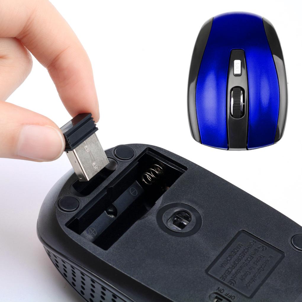 Adjustable DPI Mouse 2.4GHz Wireless Mouse 6 Buttons Optical Gaming Mouse Gamer Wireless Mice With USB Receiver for PC Computer