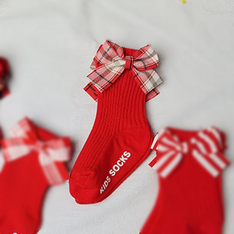 neue Frühjahr Baby socken freundlicher Bogen-knoten Socken Herbst Baby Mädchen Socken Kleinkind Kleinkind nicht-Unterhose Boden socken: 5 / XS 0-6Monate