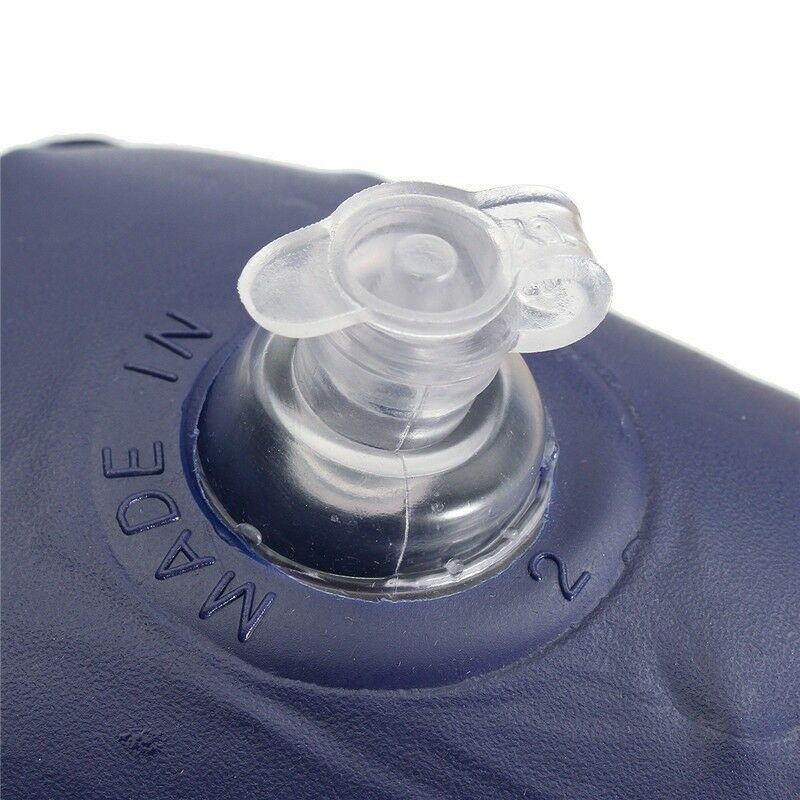 47x30cm Opvouwbare Kussen Outdoor Reizen Slaap Kussen Lucht Opblaasbare Draagbare Breken Rest Kussen Blauw PVC