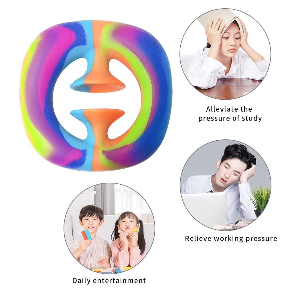 Anti Stress Vinger Hand Grip Stress Reliever Fidget Speelgoed Volwassen Kind Eenvoudige Kuiltje Stress Speelgoed Decompressie Pop Het