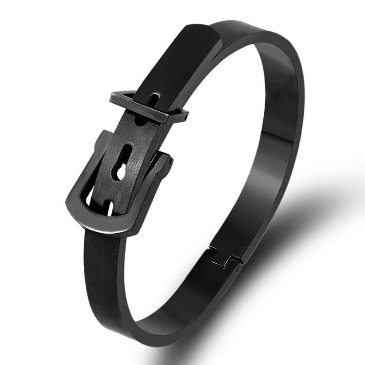 Królewskie cyfry rzymskie bransoletki i bransolety bransoletka kochanka bransoletka męska dla mężczyzn bransoleta ze stali nierdzewnej prostokąt Pulseira: style 3 black