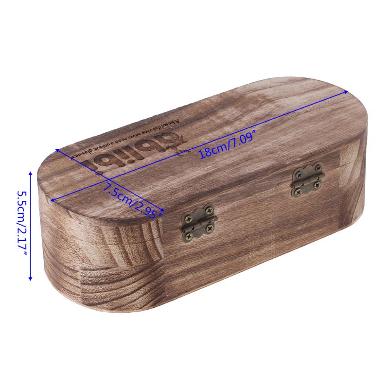 Leesbrillen doos zonnebril natuurlijk hout opvouwbaar handgemaakt opbergdoos harde beschermende vintage verpakking bril