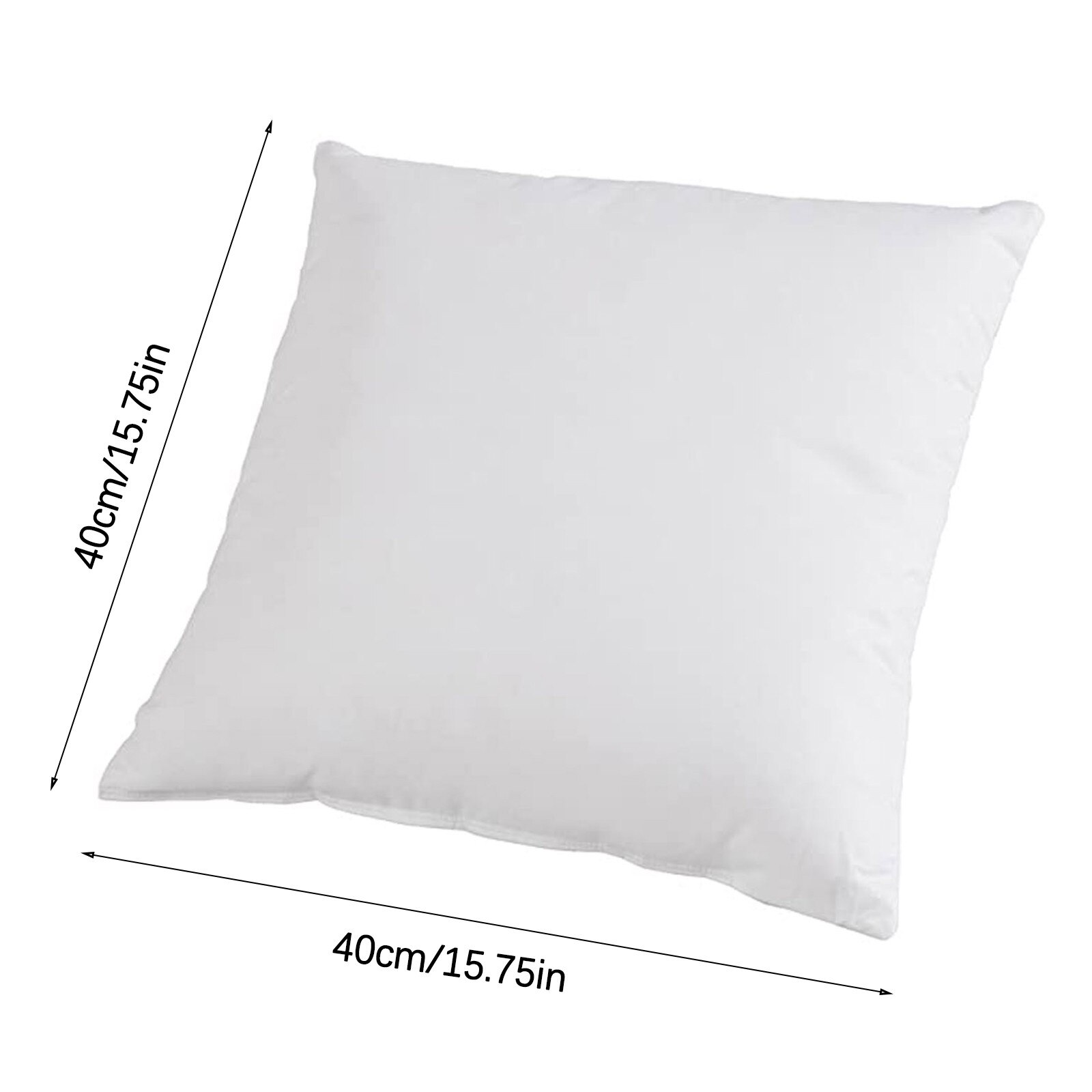 40X40Cm Wit Hoofdeinde Kussen Core Niet-geweven Doek Met Wollen Doek Kussen Ondersteuning