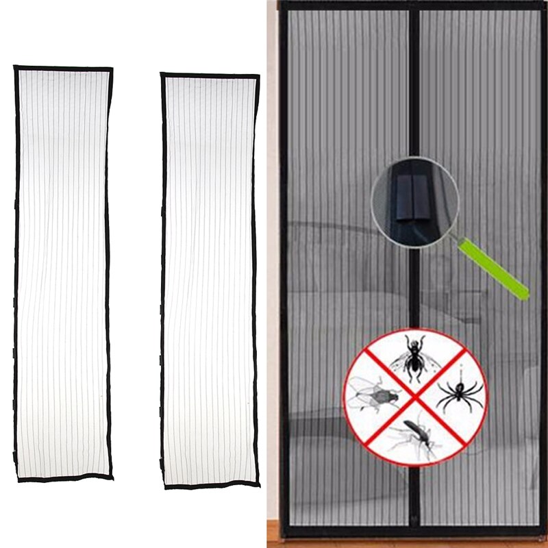 1set 210*100 cm Door Mosquito Net Mesh Mosquito Net Insect Screen Flyscreen Mosquito Door Window Net Keep Insects Out