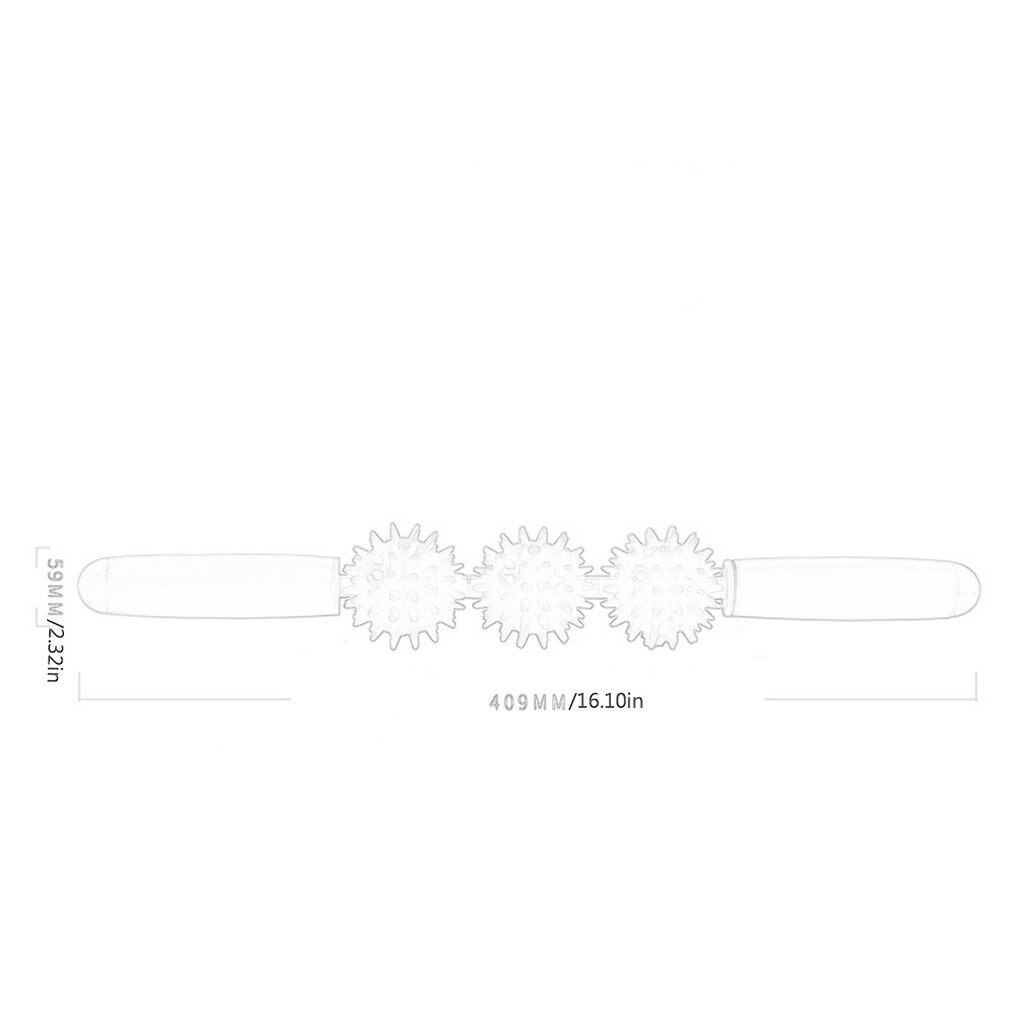 Sport relax roller thorn ball muskelmassasje fitness yoga roll stick roller muskel triggerpunkt gå ned i vekt fitness stick