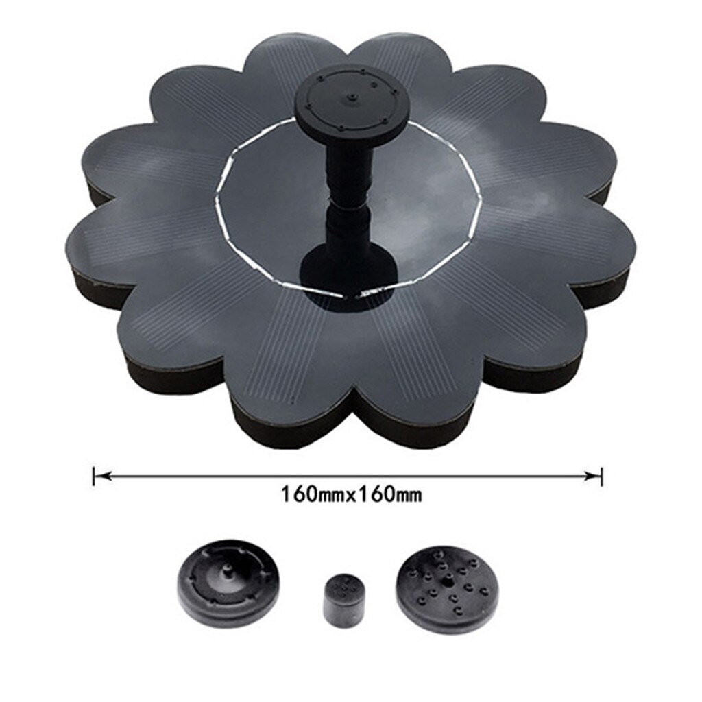 Outdoor Mini Solar Power Water Fountain Garden Pool Pond Solar Panel Bird Bath Floating Water Fountain Garden Decor #25