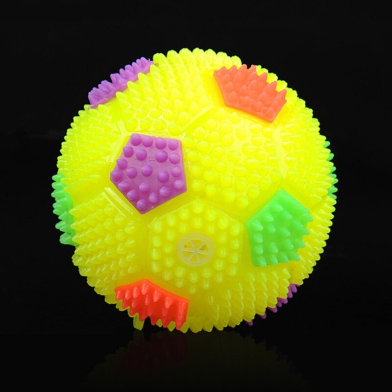 6.5CM Baby Kids Light-up Toy Volleyball Bouncing Sound Balls Luminous Toy For Children Flashing Party Random Color: B