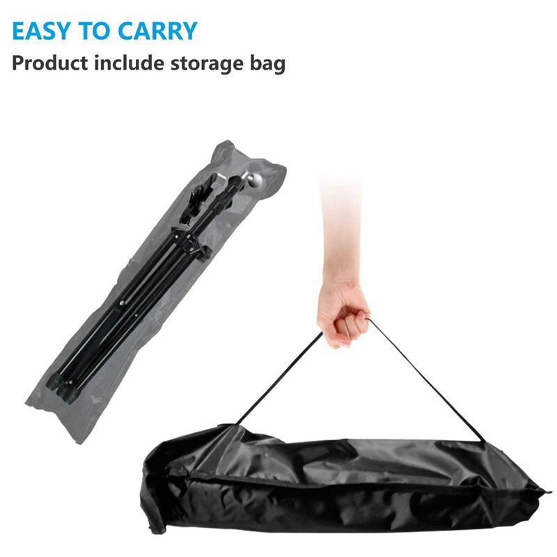 Pour iPad et tablette support de trépied, universel réglable 360 rotatif trépied support de tablette pour iPad Mini, iPad Air, iPad 1,2,3,4, S