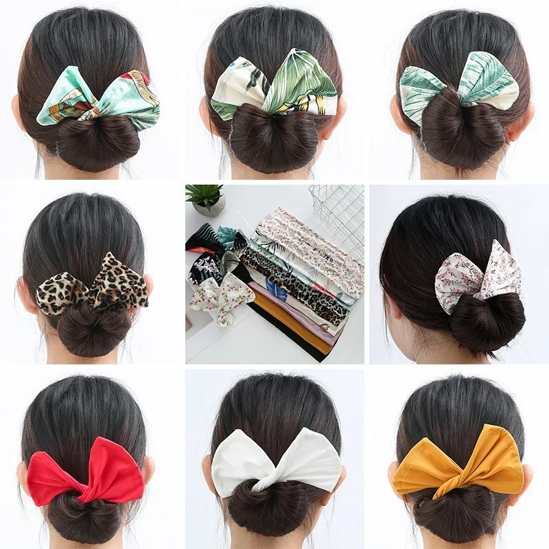Bandeaux de sauna de coiffure pour femmes, tresse de cheveux, torsades, fabricant de chignon français, bricolage, porte-queue de cheval, imprimé léopard, accessoires de coiffure pour filles