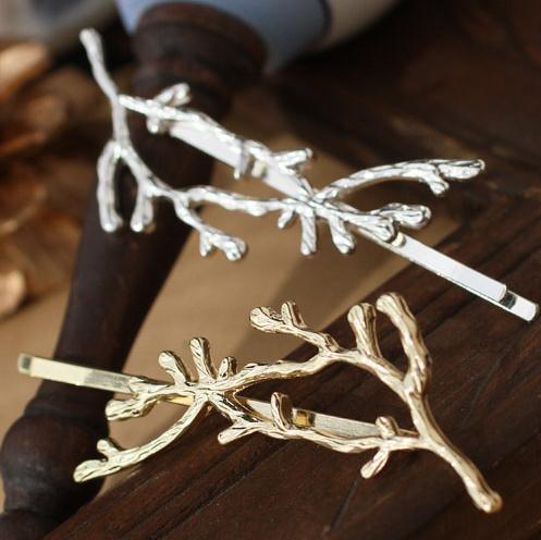 Elegante Metall Baum Zweig Haarnadeln Haar Clips für Frauen haarspangen Weibliche Kopfbedeckungen Legierung Haar Zubehör Haar Clip Neue