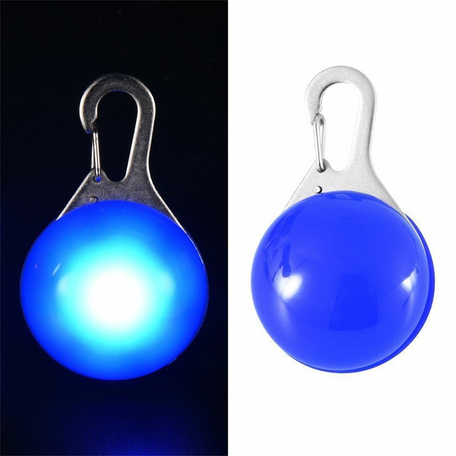 Collier lumineux à LED pour chat, pendentif lumineux, décoration, ornement, accessoires pour petits animaux de compagnie, chaton, sécurité nocturne: Blue