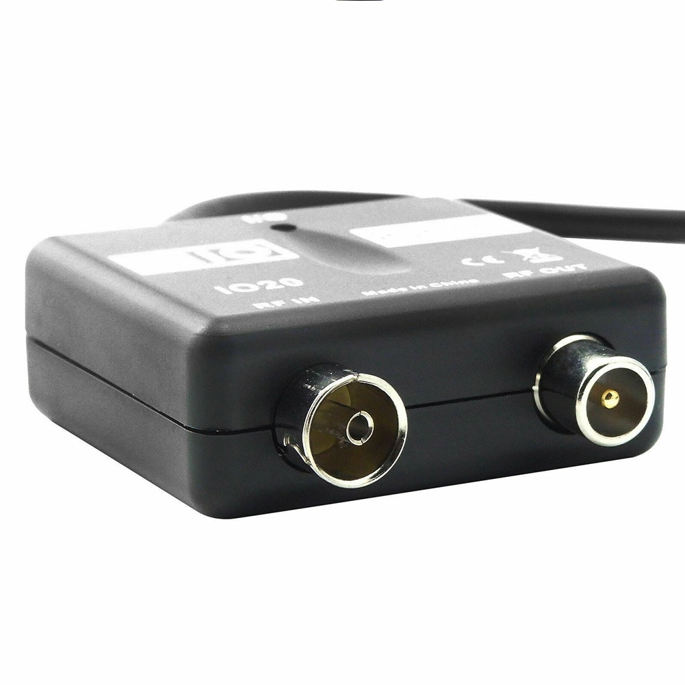 Durable Tool Practical ABS Household Universal TV RF Output Magic Eye Home Easy Install Modulator Black For Sky Abs IO Link
