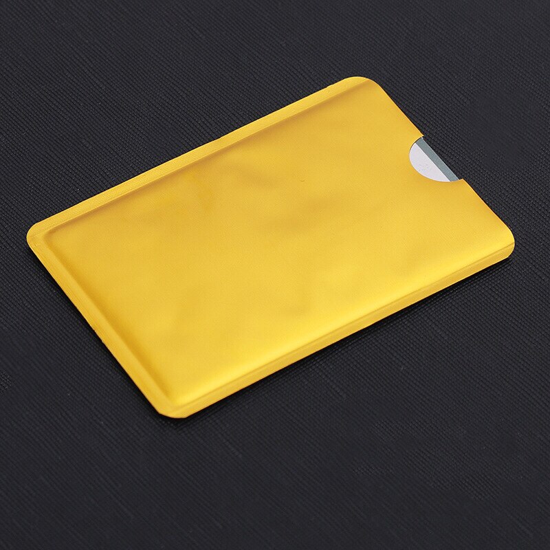 10 Pcs Aluminium Rfid Kaarthouder Blokkeren Bank Anti Dief Wallet Bescherm Case Creditcards Case Veiligheid Reader Smart Shield: E