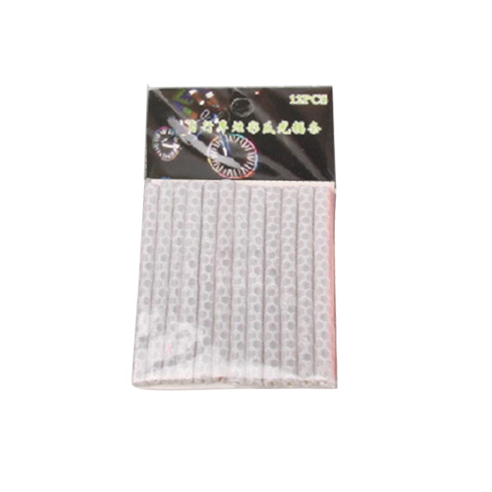 1 Pack Of Bicycle Colorful Reflective Spokes UV Resistant Waterproof Abrasion Resistant Reflective Strips Bicycle Upgrade: Silver