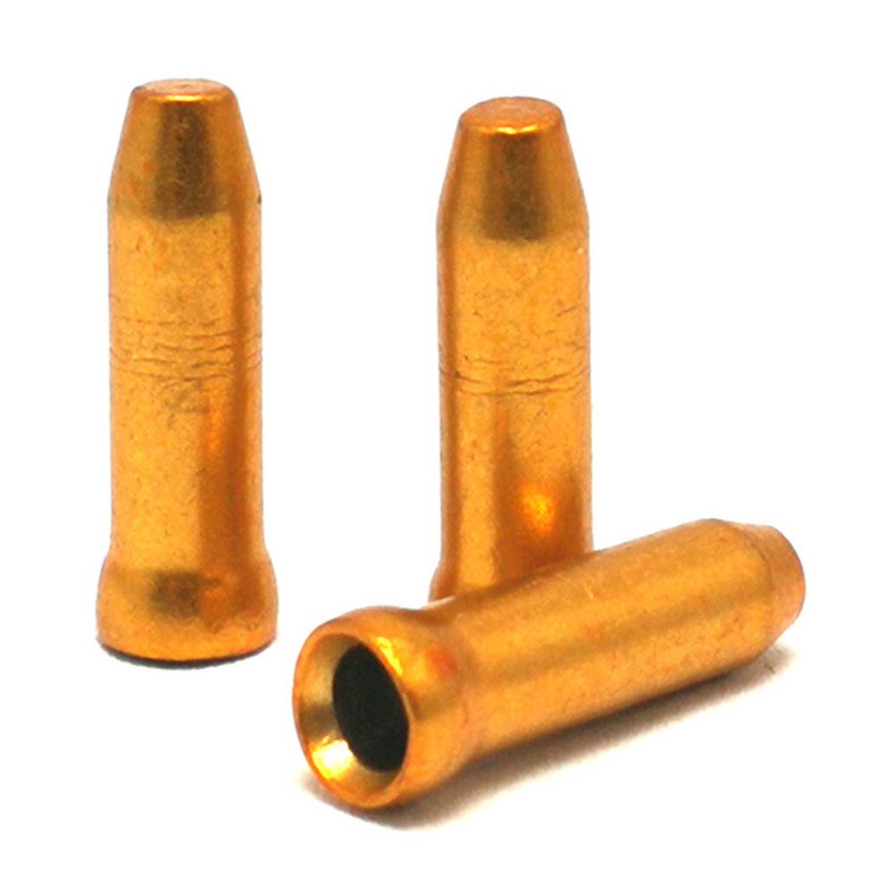 50Pcs/Lot Aluminum Alloy Bicycle Cable End Caps MTB Road Bike Brake Cable Cap Wire End Cap Fits for Brake Shift Derailleur Cable: Q