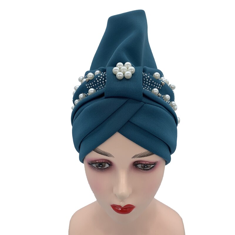 Turbante Hijab para mujer, gorro de estilo africano, pañuelo musulmán, para la cabeza, para , novedad de: 2