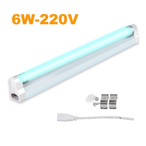 LED Light Bulb T5 Tube 6W/8W Ultraviolet Germicidal Lamp Sterilizer Kill Dust Mite Bactericidal Quartz Lamp For Bedroom Hospital