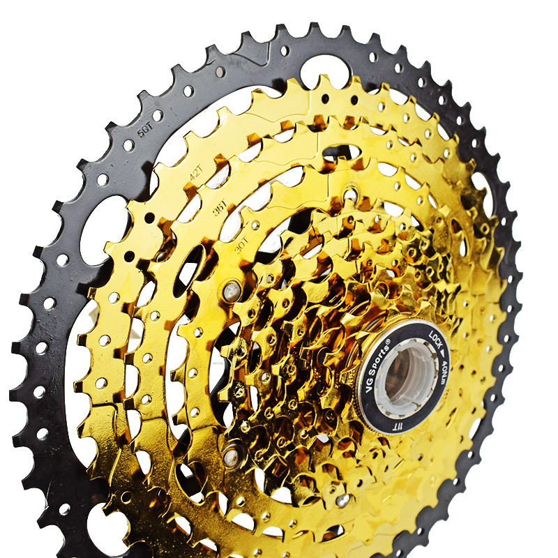 Mtb Vrijloop 10 speed 50T Goud Racefiets Tandwiel cog cdg voor Shimano Sram 10 Velocidades 50T cassette Vliegwiel VG Sport