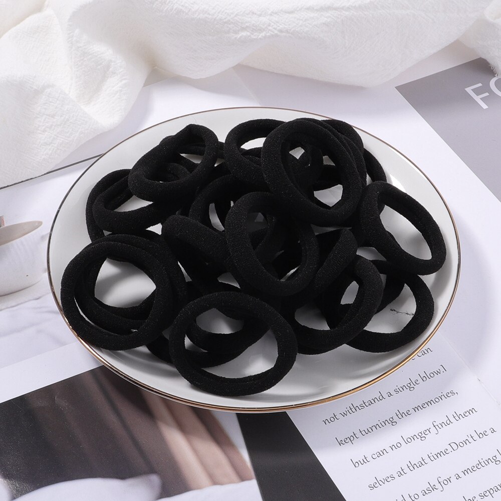 Juego de 30/50 unids/set de gomas elásticas para el pelo para mujer, coletero, diadema, bandas de goma coloridas, accesorios para el cabello de: 30Pcs-7-4cm