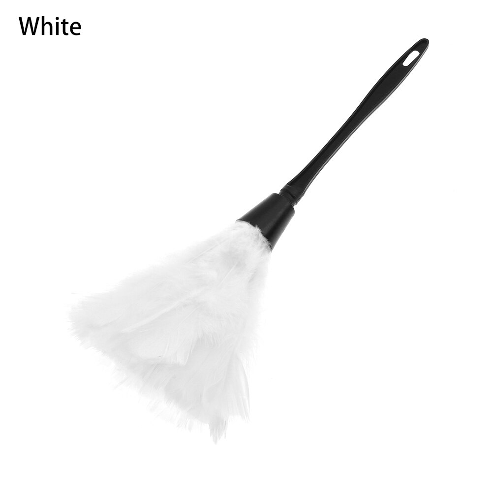 1Pc Turkije Plumeau Kleurrijke Anti-Statische Plastic Handvat Reinigen Stof Auto Dashboard Cleaner Draagbare Tools Voor Huishoudelijke: white