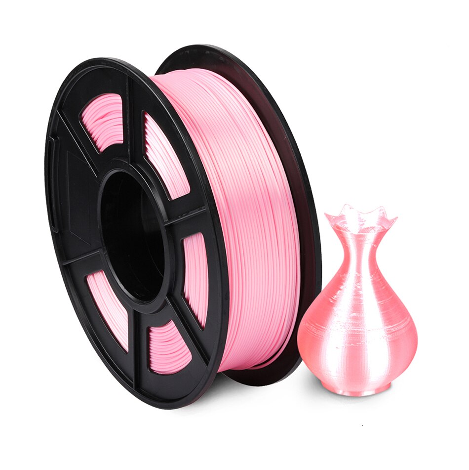 SUNLU Silk 3D PLA Filament 1.75 mm 1kg Close To Silk Feeling 3d Printing Material 3D Printer Filament Plastic PLA: Silk Pink