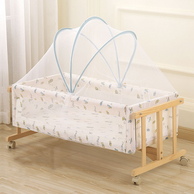 Neugeborenen Baby Krippe Moskito Netz Mit Halfter Bogen Tragbare Faltbare Krippe Anti-Moskito Abdeckung Geeignet Für 80-120cm cm