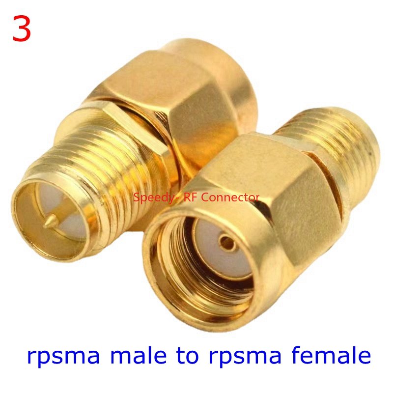 2 pçs/lote sma para sma macho fêmea conector reto 90 graus ângulo direito tipo t 3way divisor rpsma para RP-SMA adaptador macho rf: Lavanda
