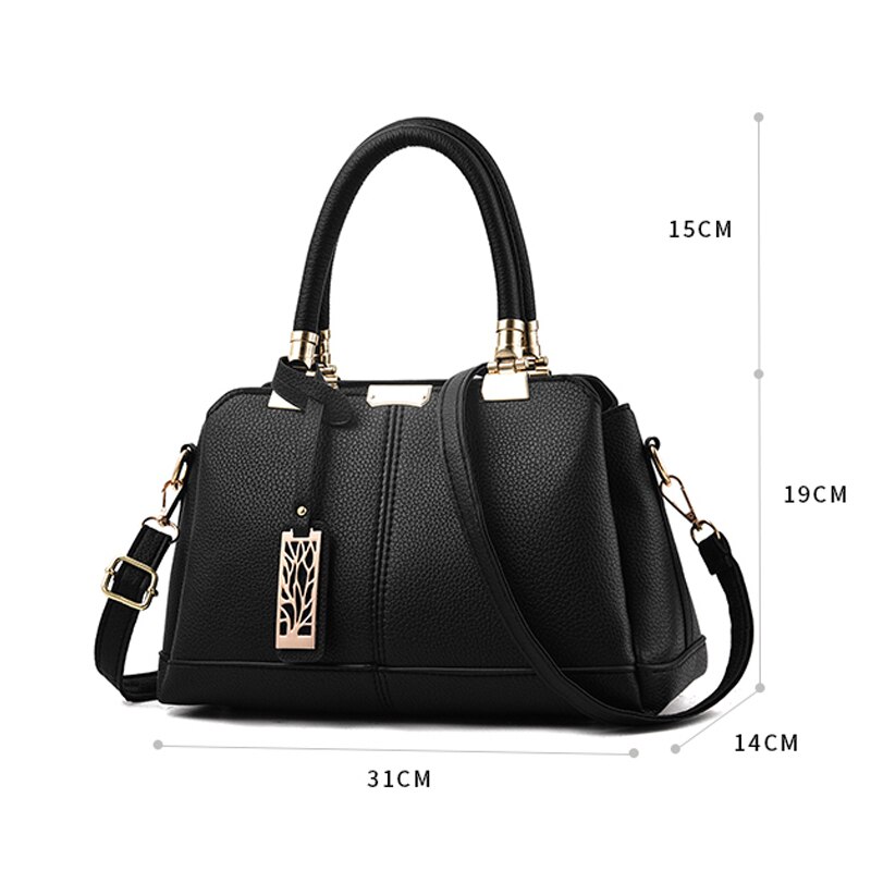 Bolsa feminina transversal, bolsa de ombro, de mão, preta, vintage, de 2019, estilo boho