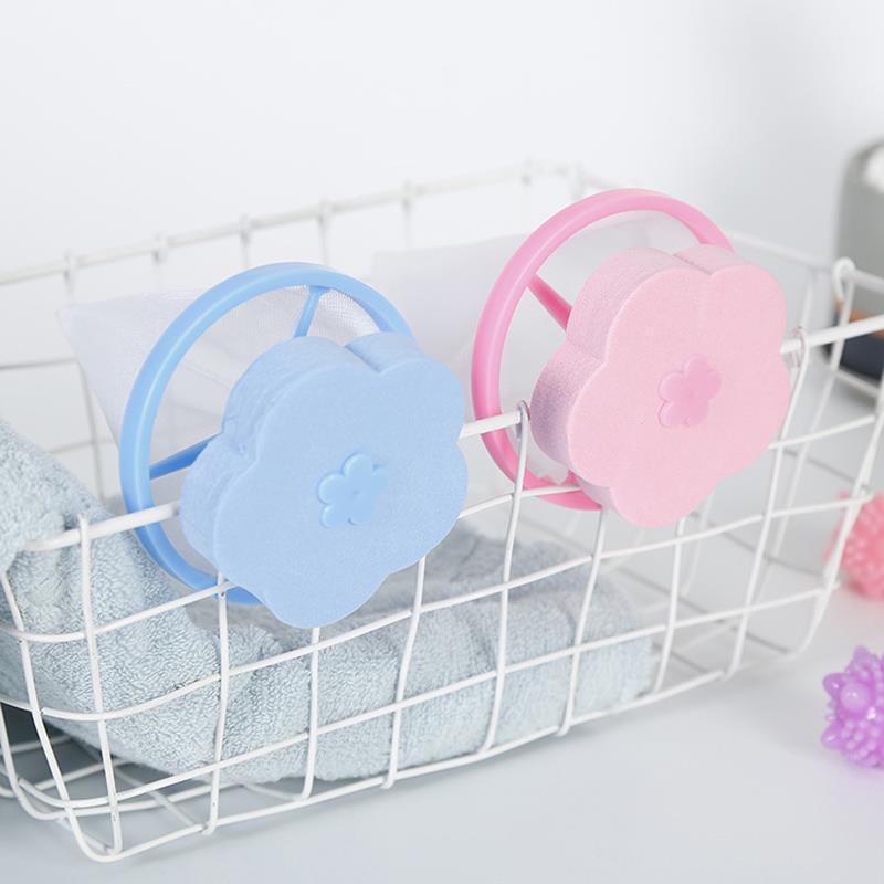 1/4 Pcs Floating Washing Ball Laundry Balls Laundry Washing Net Bag Debris Filter Pink Blue Washing Machine Cleaning Hair Filter