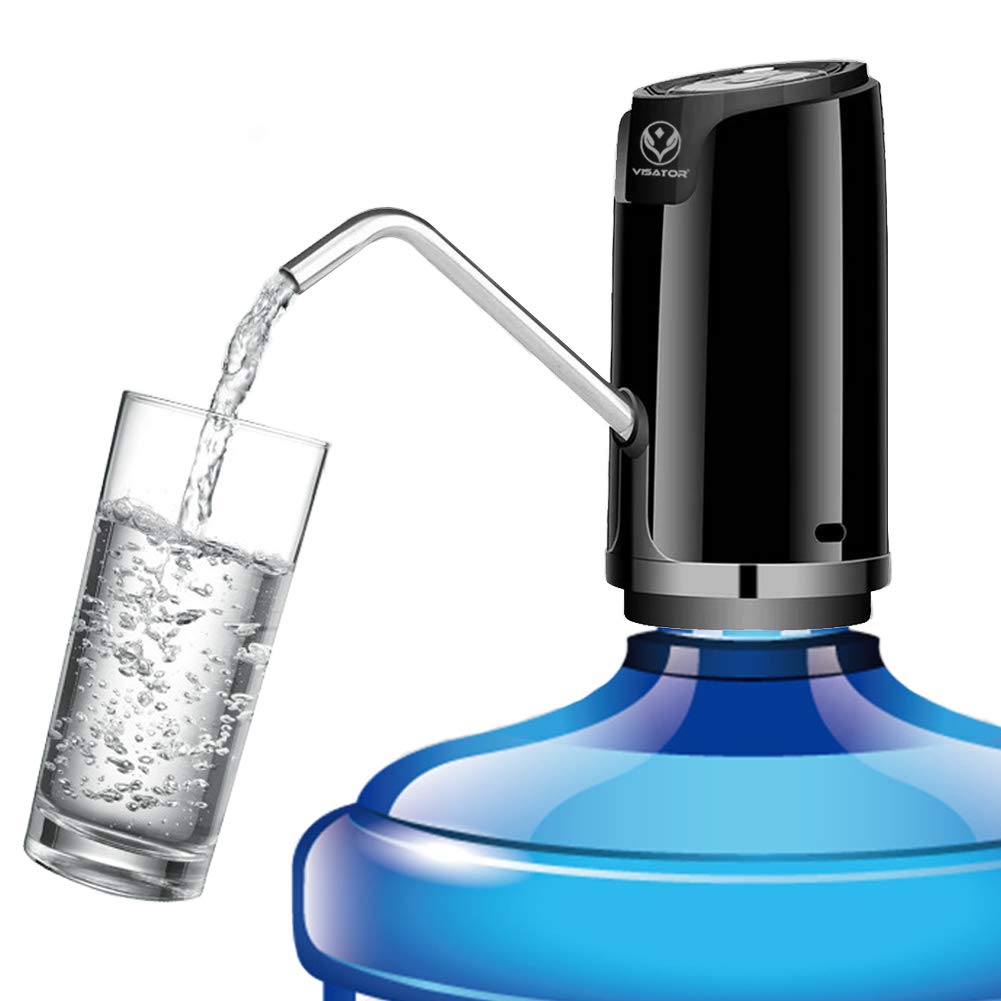 5 liter vandflaske dispenser - bærbar kompakt drikkevandspumpe med 600ml kvantitativ spildevandskontakt passer til 1 to 5