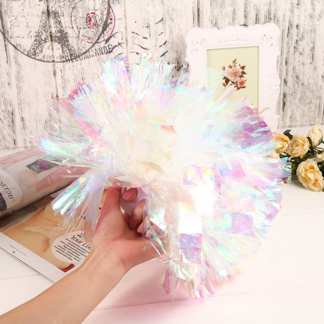 Regenbogen Fantasie Cheerleading Blume Ball Bunte Dance Leistung Requisiten 1 30 CM Sport, Spiele etc.