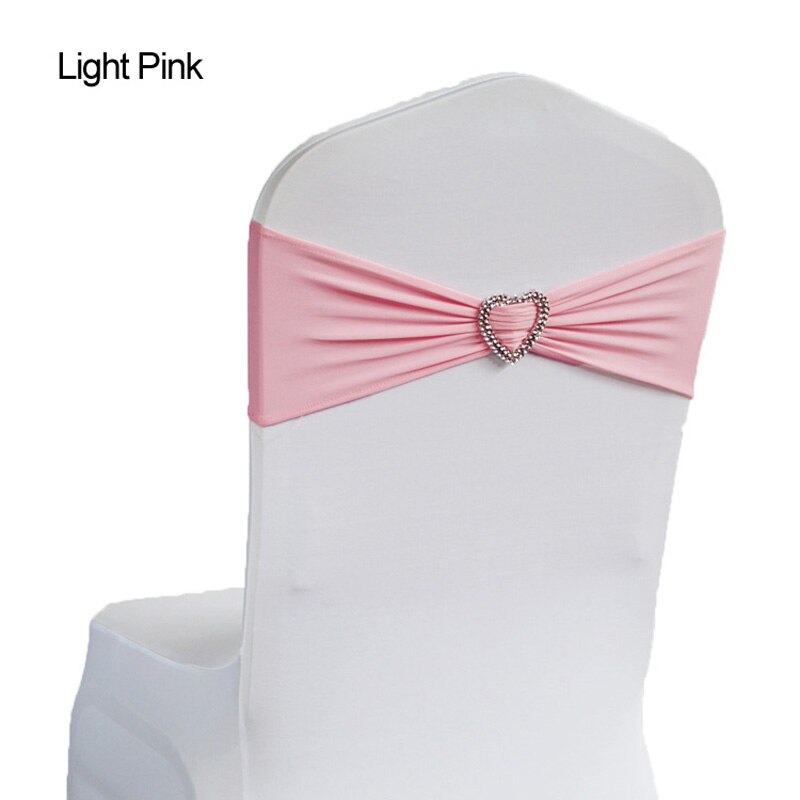 50 stücke Spandex Lycra Hochzeit Stuhl Abdeckung Schärpe Bands Hochzeit Party Geburtstag Stuhl Dekor königlich Blau verrotten Schwarz Weiß Rosa lila: Lt Rosa