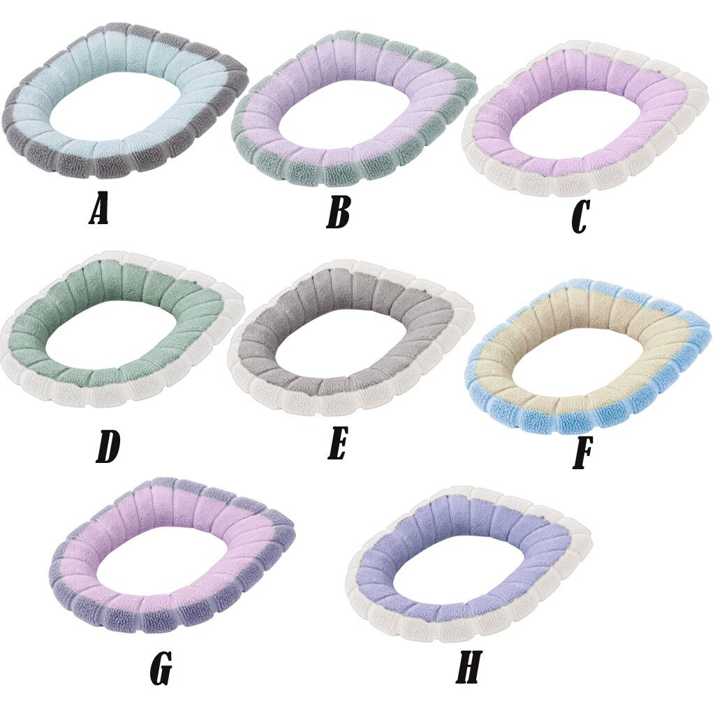 Bathroom Toilet Seat Closestool cushion Washable Soft Warmer Mat Cover Pad Cushion Toilet Seat Closestool Cover cushion