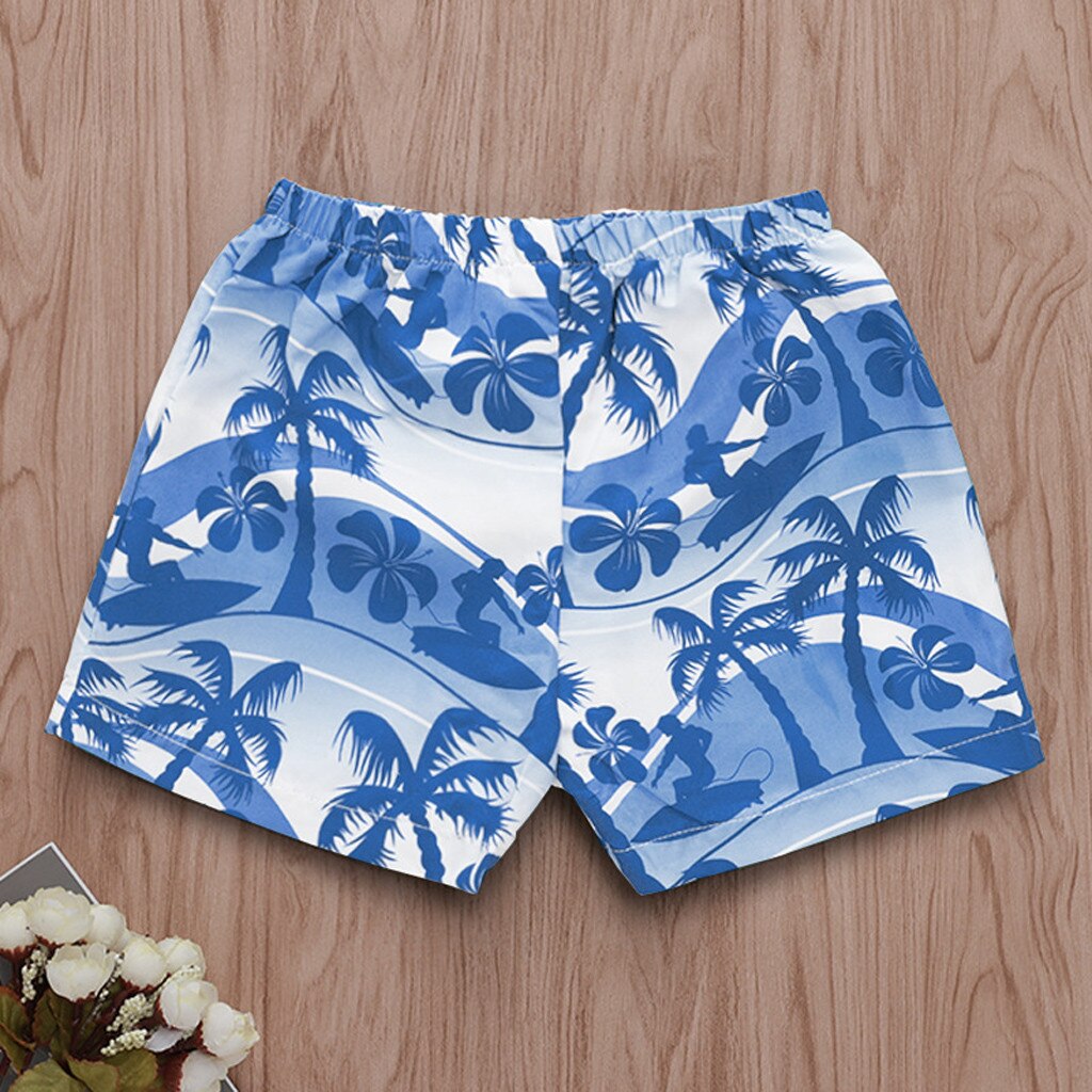 Nueva verano bebé Infante pantalones cortos con estampado Hawaiano para niños y niñas pantalones de playa para niños pequeños de verano ropa corta para bebés