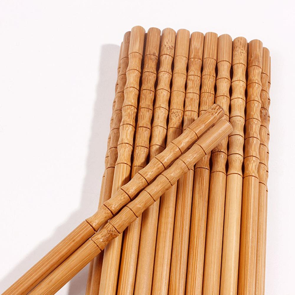 1/3/5 pairs Natural Bamboo Wooden Japanese Chopsticks sushi sticks Chinese Food Chopstick Set Dinnerware