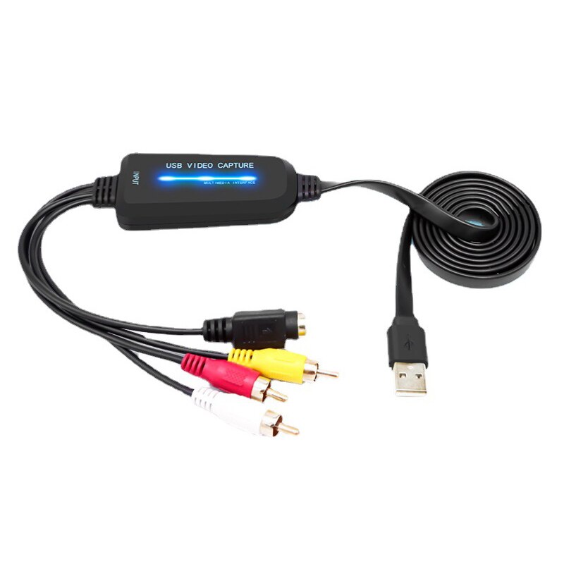 Video Capture Card Av/S Terminal Te USB2.0 Capture Card Apparaat Digitizer Voor Game Videoconferentie Capture
