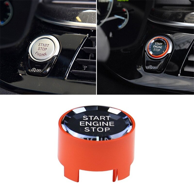 Bouton de démarrage de moteur de voiture pour BMW X5/6/7 | Bouton de démarrage de voiture, bouton de moteur, système d&#39;entrée sans clé, anti-démarrage: orange