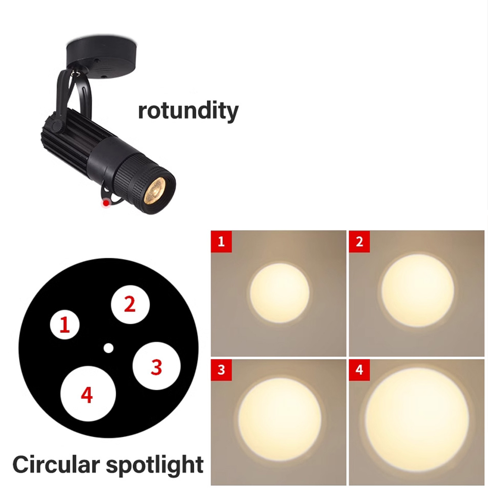 Focos LED con Zoom para escenario, proyector con logotipo de enfoque, luces de techo industriales para empresa, restaurante, tienda y boda