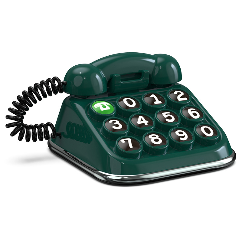 Número de teléfono para coche, aviso de estacionamiento temporal, nueva simulación Retro, teclado nostálgico, número de matrícula de coche: Oro