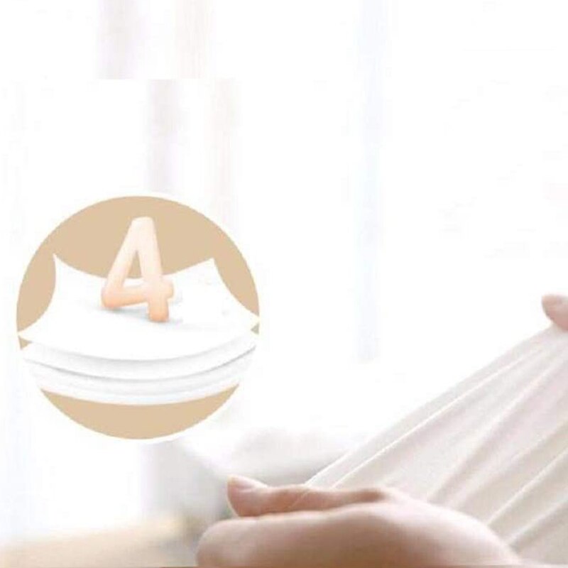 4 lags 14 ruller papirhåndklæder blødt toiletpapir husholdningspapir rulle silkepapir rulle papir sikkerhed til badeværelse køkken