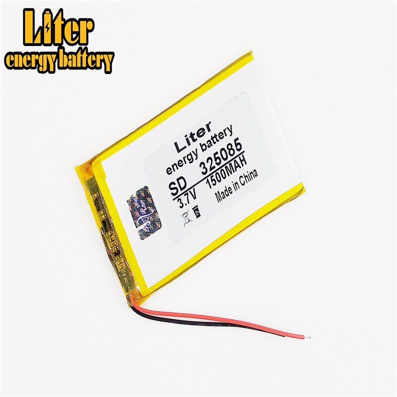 325085 3.7V 1500mah Lithium Tablet polymer battery with Protection Board For MP4 GPS Digital Product Free S