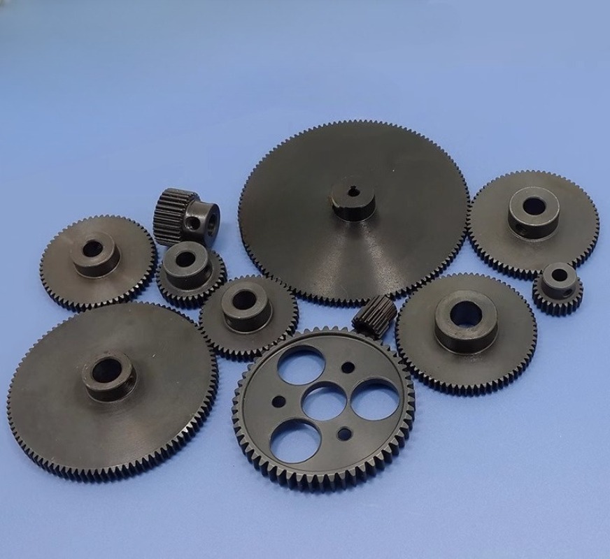 Precisions 0.5- moduls stålkugghjul för motorväxellåda - gör-det-själv metallcylindriska kugghjul 20-80 kuggar
