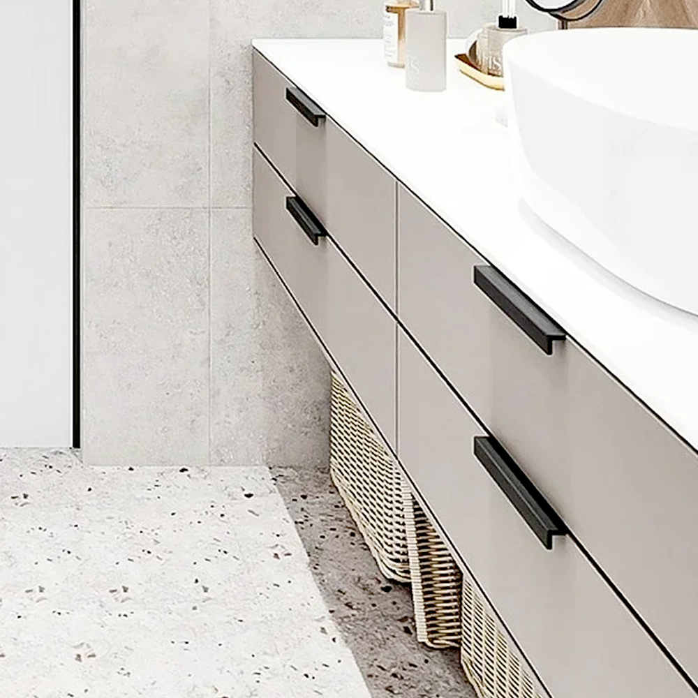 Hidden Handles for Furniture Kitchen Cabinet Handles Dresser Drawer Knobs Aluminum Alloy Wardrobe Cupboard Door Handle Hardware