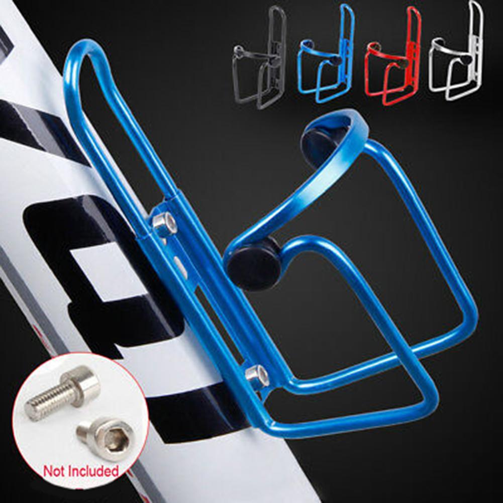 De aleación de aluminio de la bici bicicleta botella de agua taza Rack jaula soporte elástico ajustable bicicleta taza de bebida sostenedor de botella de agua