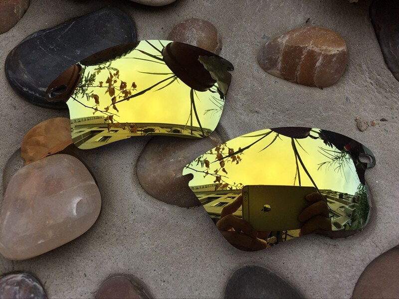 Kampire polariserede erstatningslinser til hurtig jakke xl solbriller - flere muligheder: 24k guld
