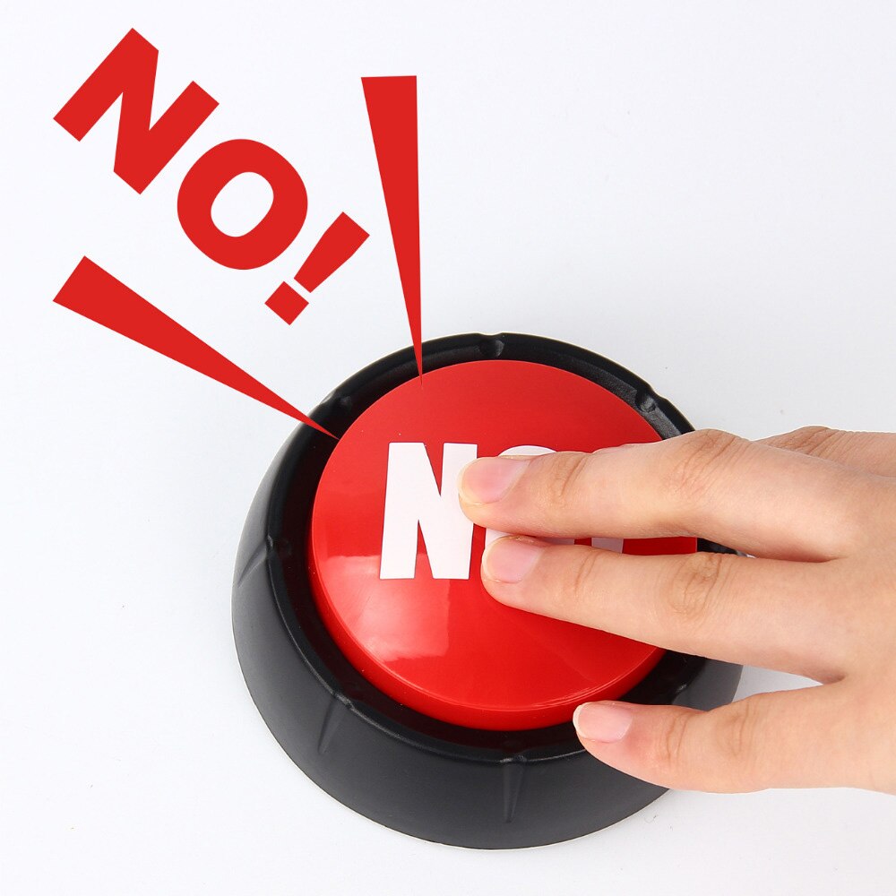Round squeeze box toy electronic sound button YES NO Sound Button Toys Party Tools Supplies Sounding Toys Decorations