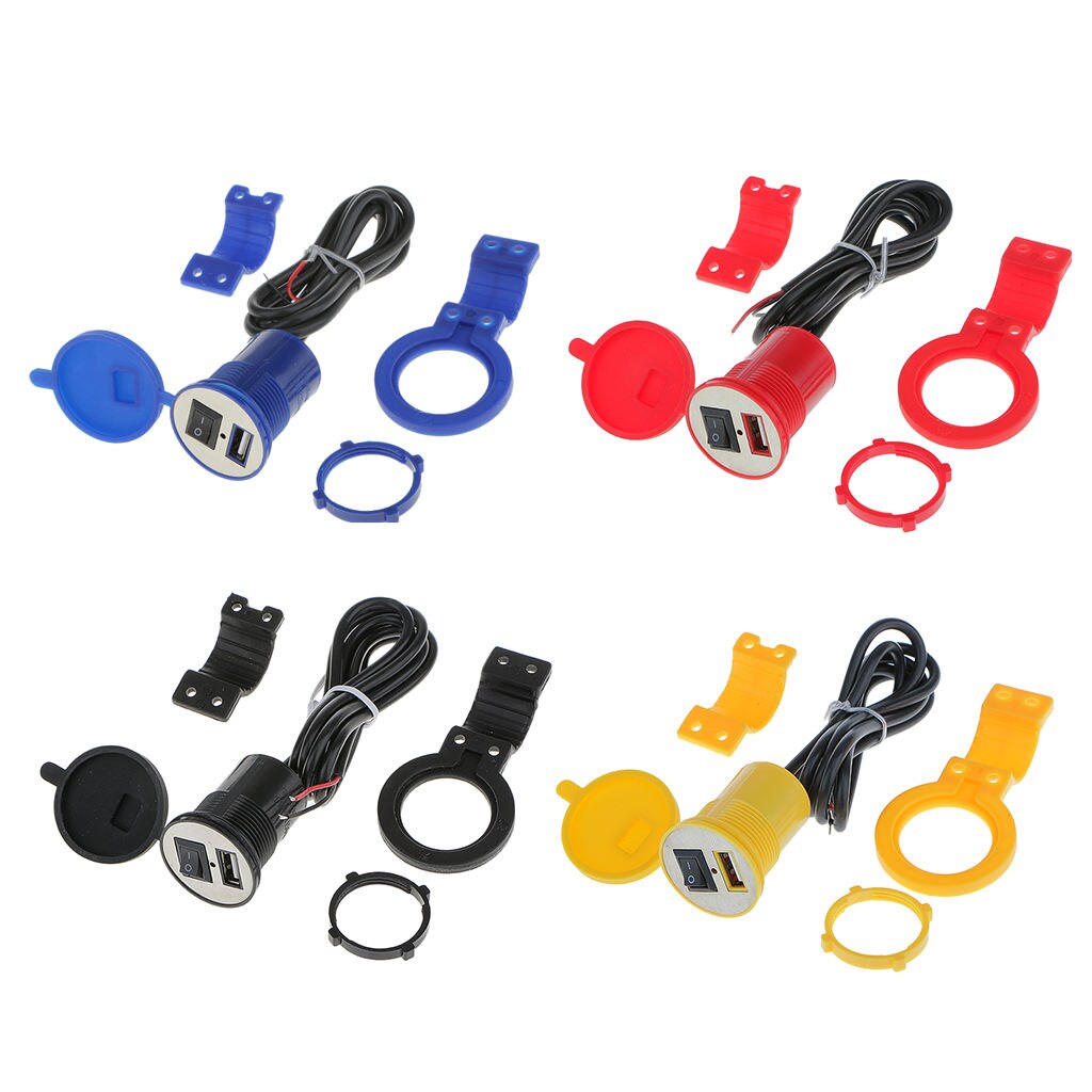 Waterproof Motorcycle Mobile Phone USB Power Port Socket Charger