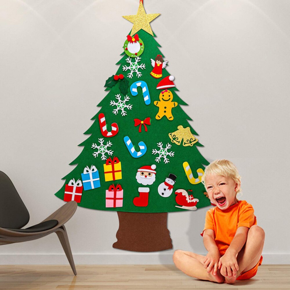 DIY Felt Christmas Tree Hanging Ornaments Christmas Decor Crafts DIY Ornament