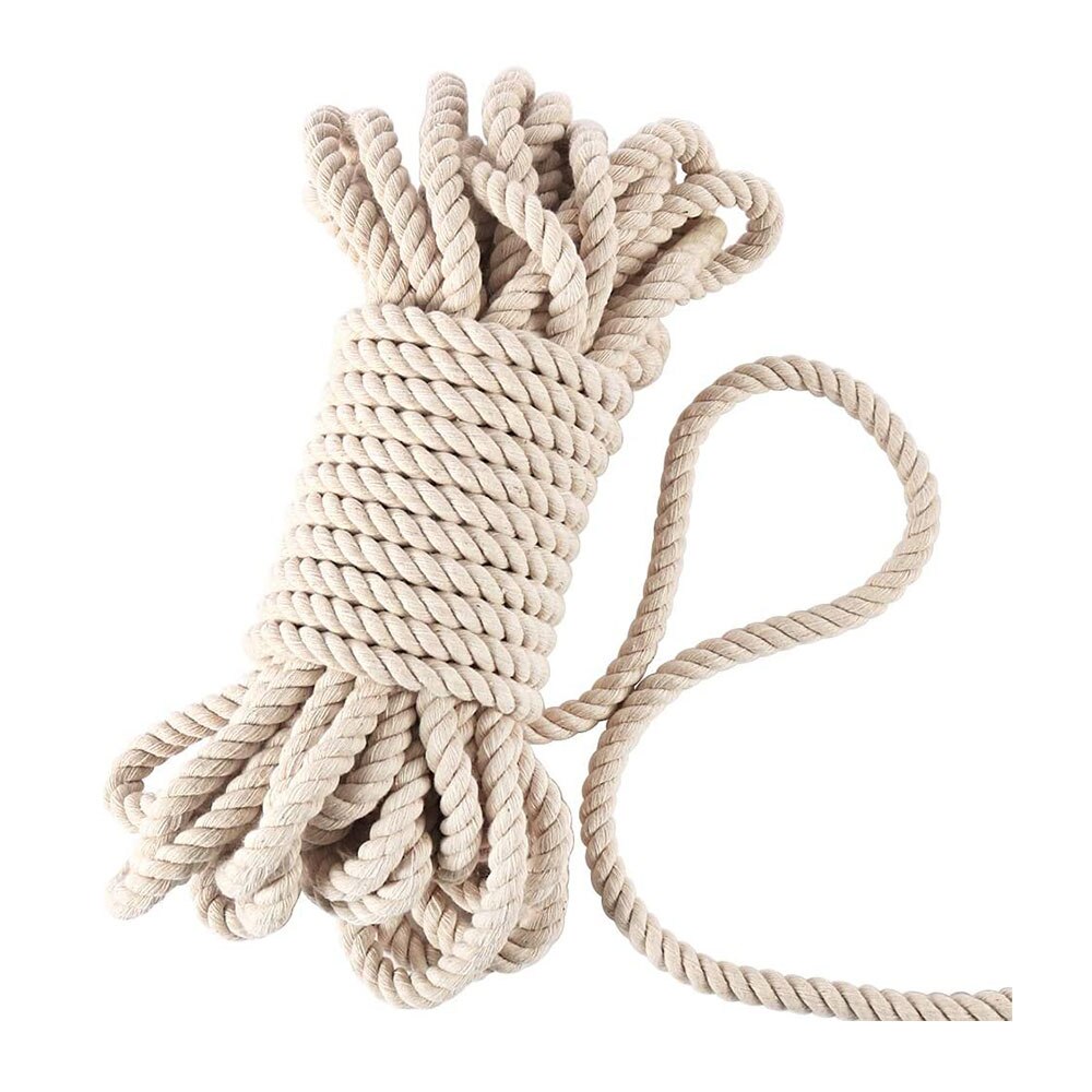 Macrame Koord 8/10/12Mm Natuurlijke Katoen Twisted Macrame Rope String Diy Craft Breien Maken Plant Hangers wanddecoratie